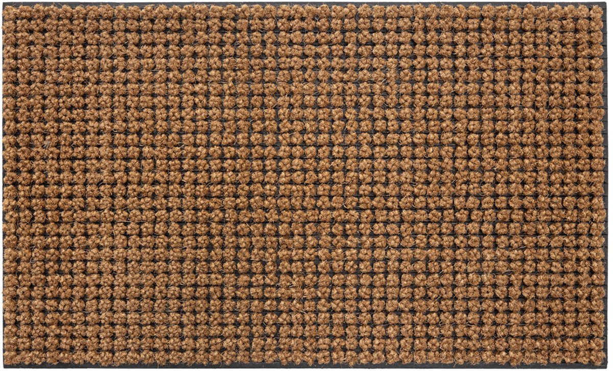 Hamat Boutique Natural 45 x 75 cm - Kokosmat - Deurmat Binnen en Buiten - Kokos Deurmat - Rubberen Onderzijde