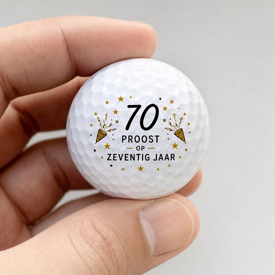 Golfballen 70 Jaar - Verjaardag Golf Cadeau - 3 stuks - Wilson - Golfbal met Opdruk van Wilson — afbeelding 3