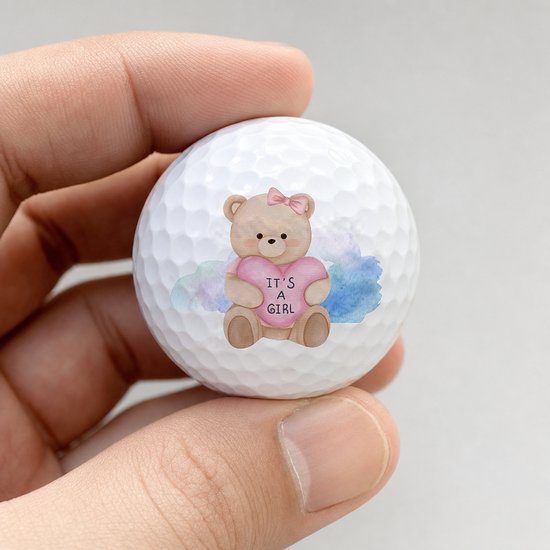 Wilson Golfballen It's a Girl Teddybeer - Geboorte Golf Cadeau - 2 stuks van Wilson — afbeelding 4
