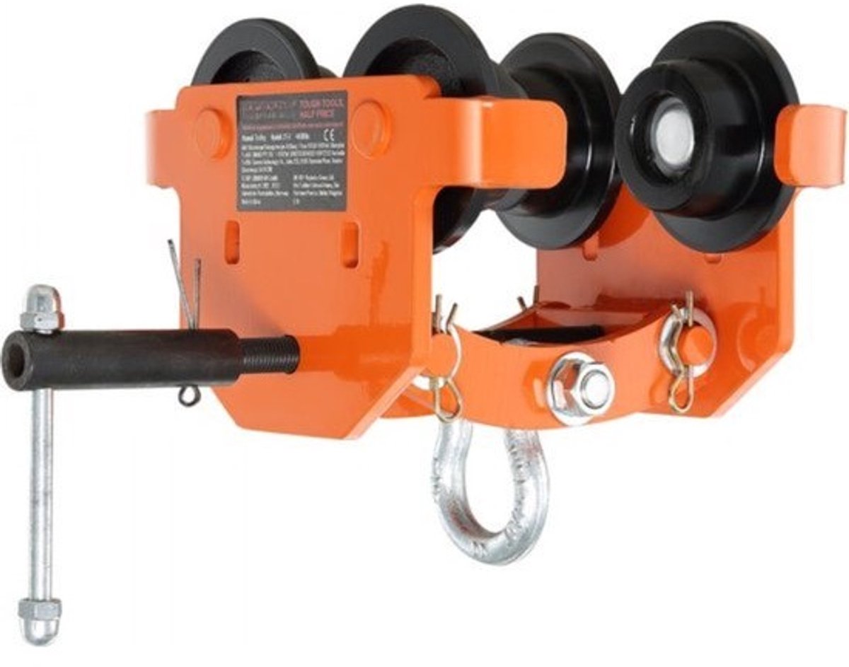 Handmatige Trolley 2 Ton - Duwbalkwagen - Verstelbaar Voor I-balken
