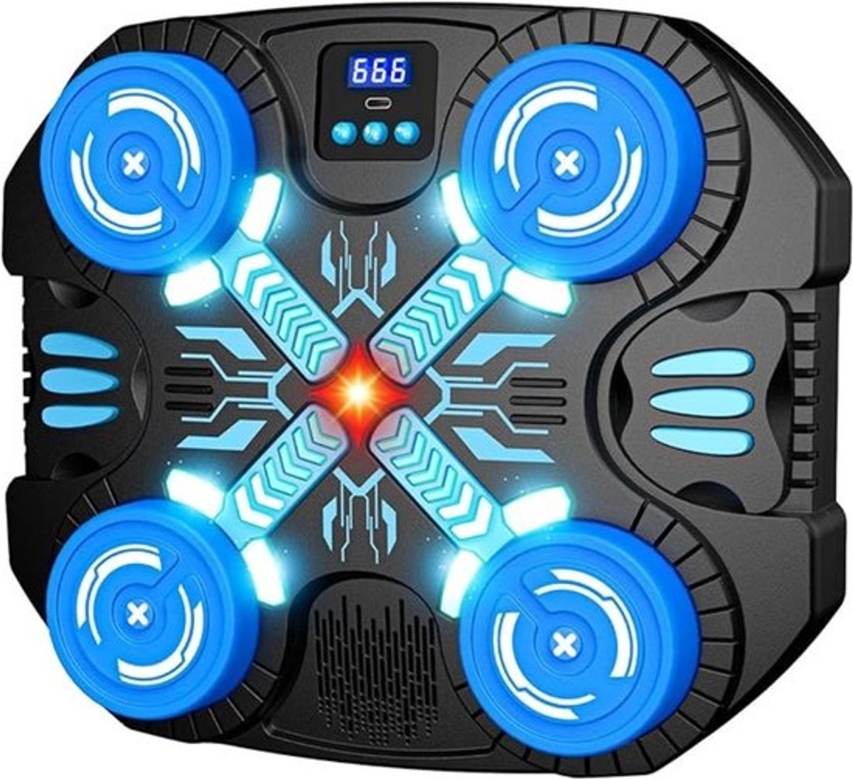 Boksmachine - Slimme Muziekboksmachine voor Kinderen met Handschoenen – Bluetooth-Boksspeelgoed voor Wandmontage met LED-Display – 3 Speelmodi – Kinderen van 3–12 jaar – Cadeau voor Jongens en Meisjes