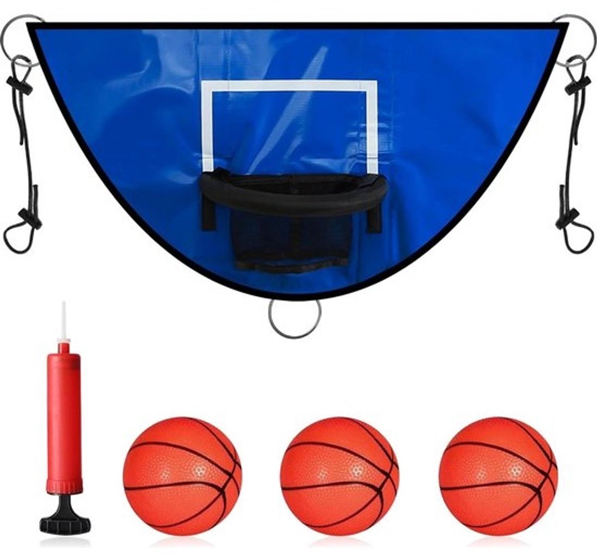 Universele trampoline basketbal mand plank - mini-basketbal - trampoline basketbal opzetstuk - mini-basketballen - trampoline accessoires - kinderen volwassenen binnen buiten