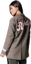 Colourful Rebel Jesra Check Single Breasted Blazer