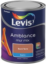 Levis - Ambiance Mur Satin Mix - Burnt Terra - 1 L - Couleur de l'Année 2027
