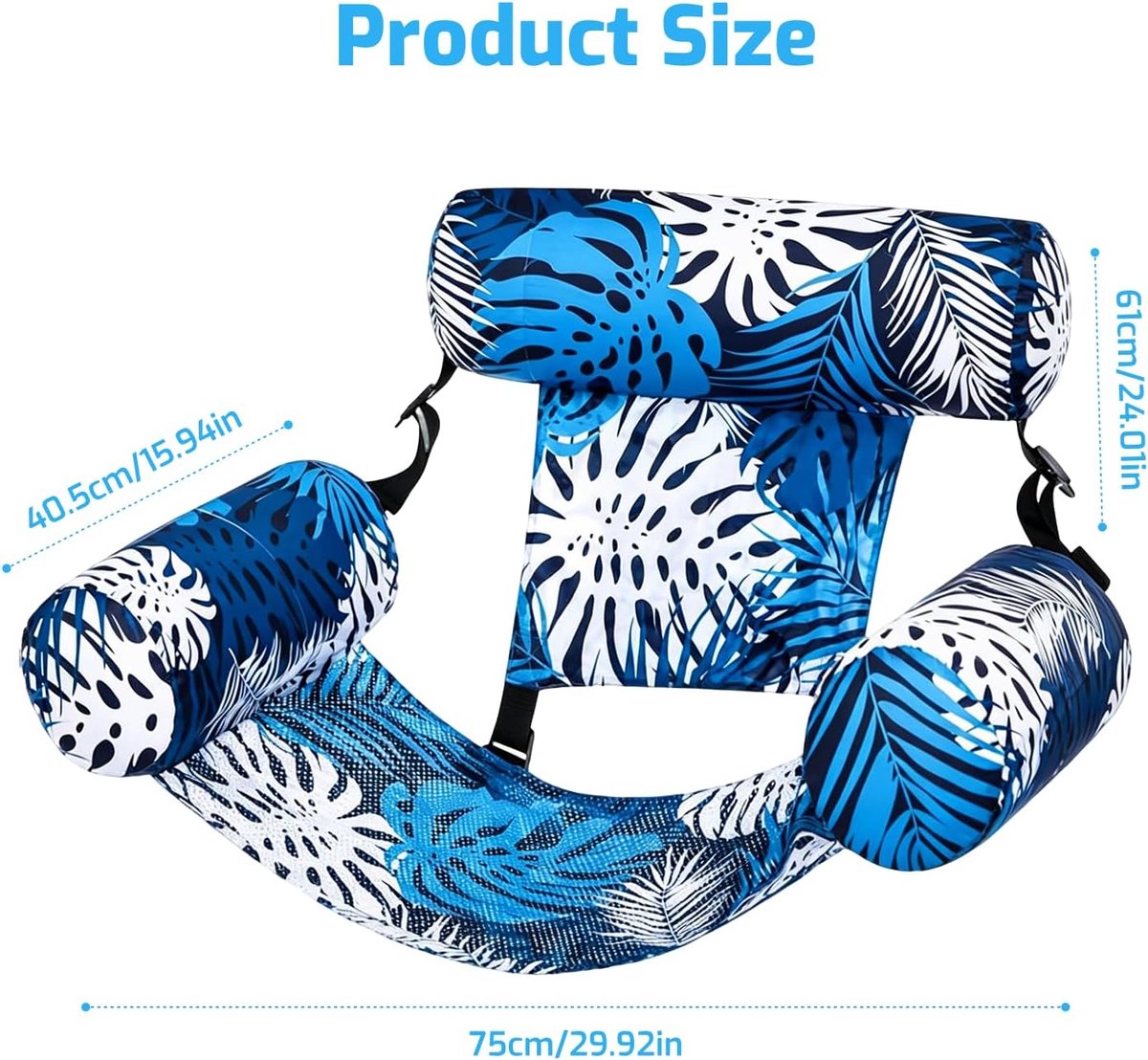 Watermatras Zwembad Waterhangmat (2 Stuks) | Opblaasbare Watermatras Zwembad Comfortabele Waterhangmat Voor Volwassenen