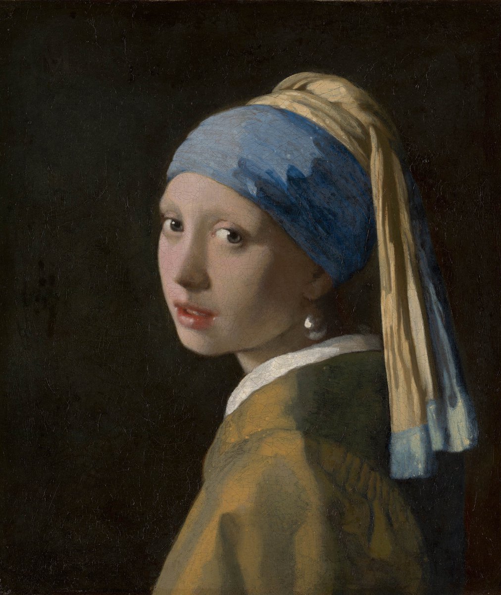 Label2X - Muurcirkel het meisje met de parel, Johannes Vermeer - Ø 70 cm - Forex - Multicolor - Wandcirkel - Rond Schilderij - Muurdecoratie Cirkel - Wandecoratie rond - Decoratie voor woonkamer of slaapkamer