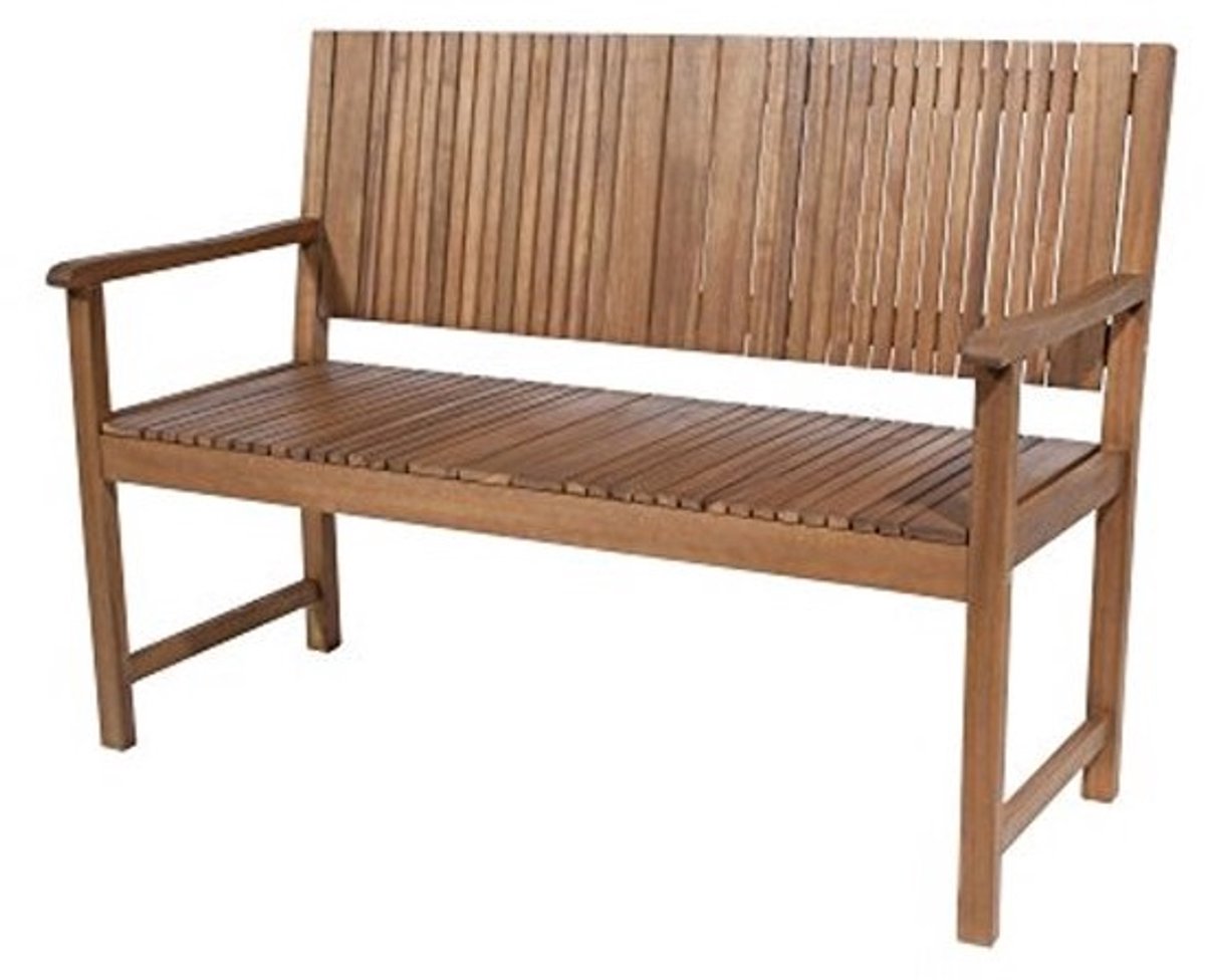 Houten Tuinbank - Buitenbankje 2-zits - Ontspannen in de tuin - FSC Acaciahout - 122 x 59 x 90 cm
