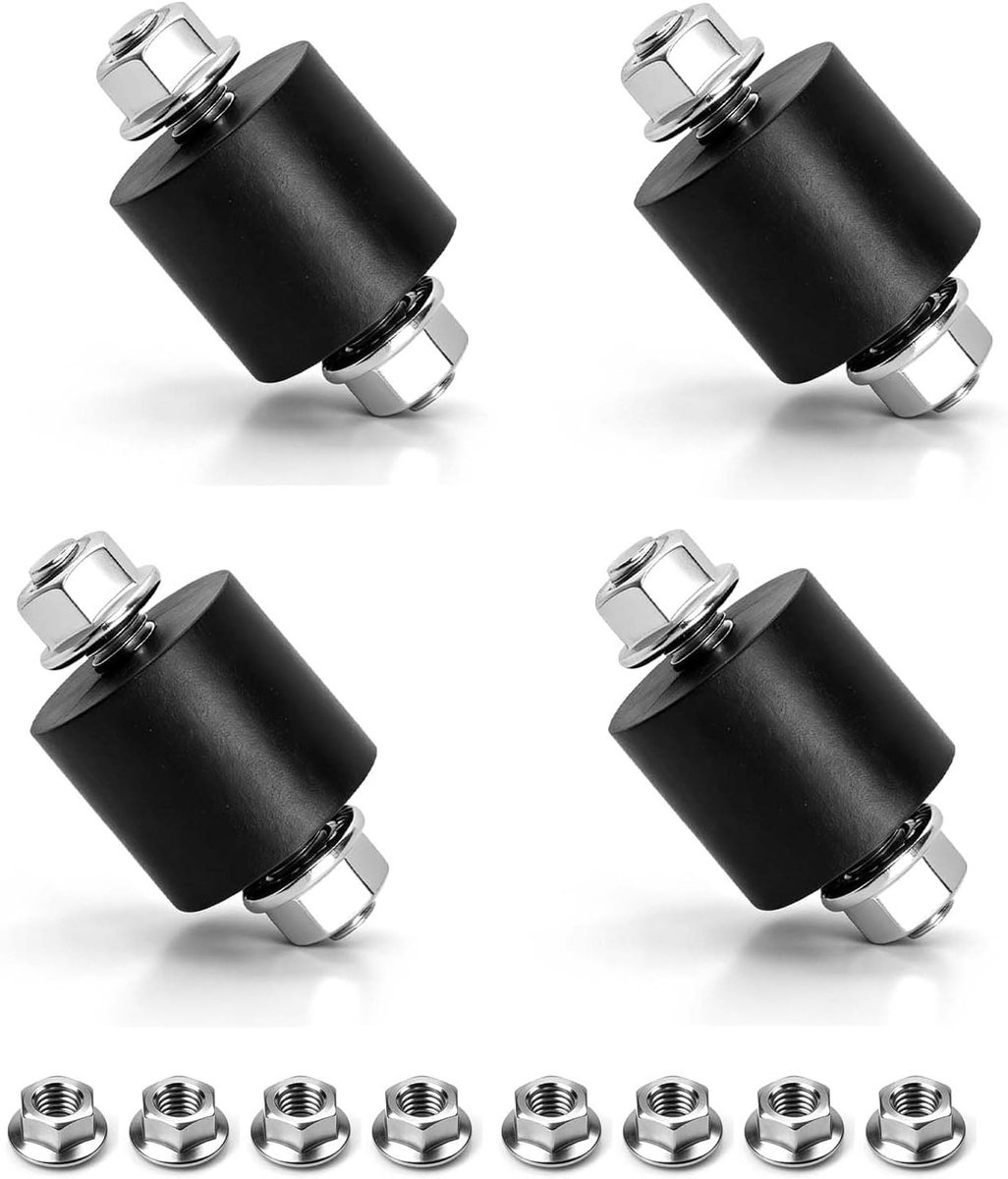 4 stuks rubberen buffers M8 (30 x 20 mm) trillingsdempers voor warmtepompen, airconditioning, luchtcompressoren, motoren en waterpompen, anti-trillingsvoeten voor geluidsreductie en