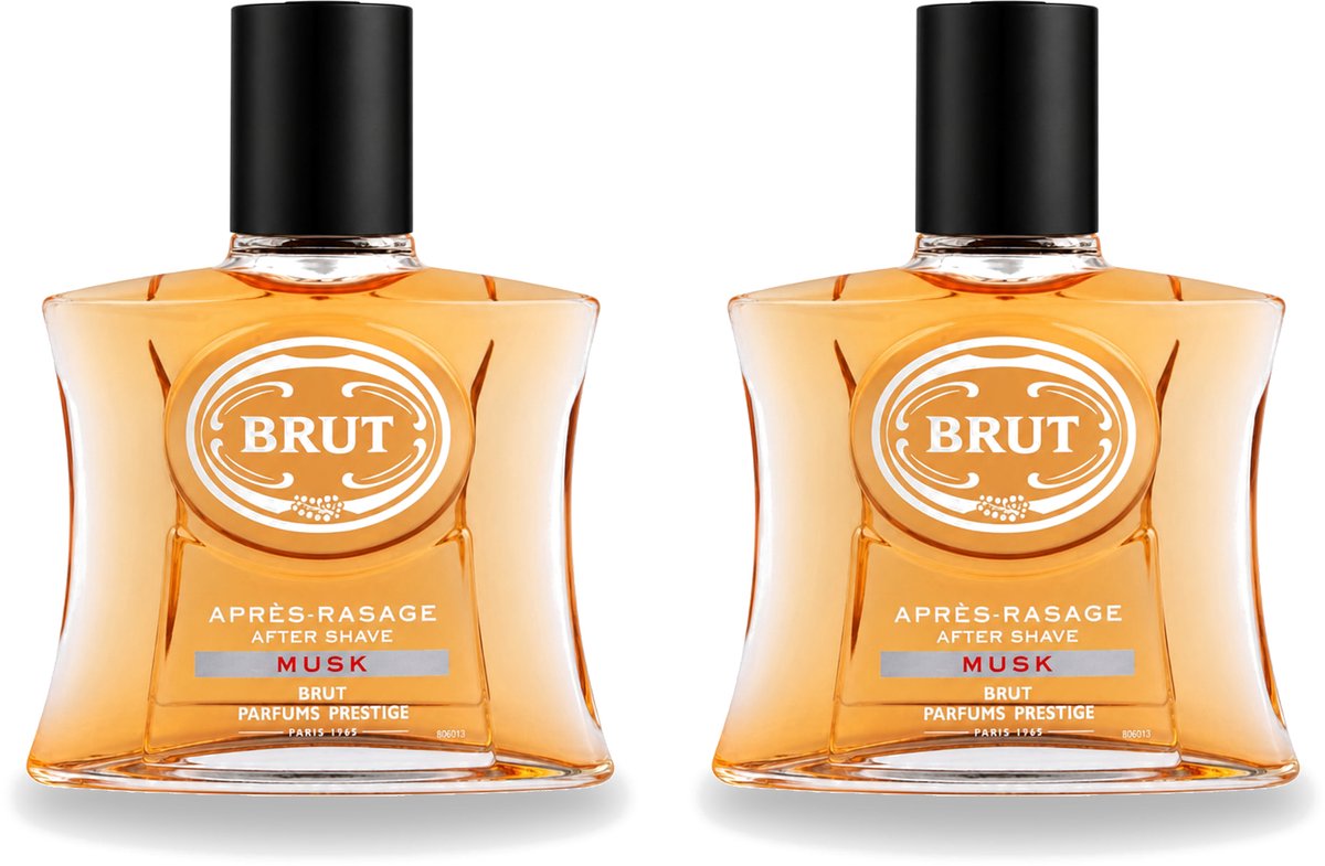 2 x Brut – Aftershave Lotion – Musk – 100 ml - Voordeelverpakking - 2 stuks