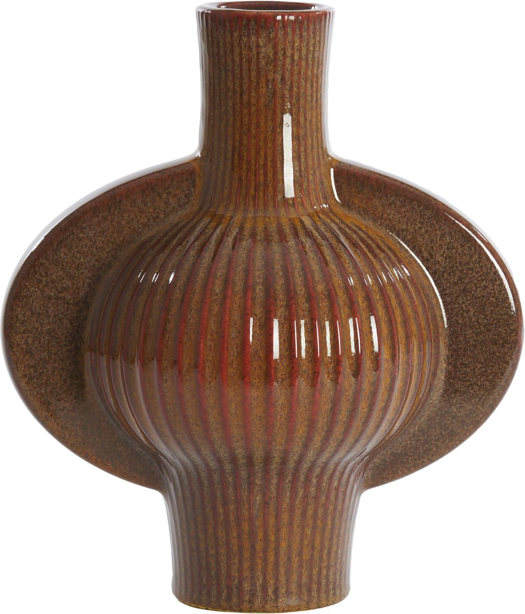 Light & Living Vaas MELNIK - 27.5x18.5x31cm - Bruin