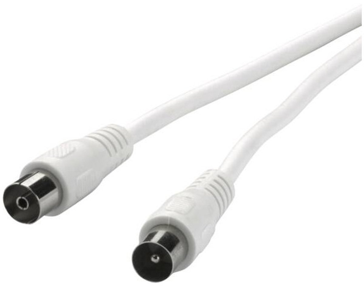 Vivanco VVAN90DB50MFW, 5 m, Coaxiaal, Coaxiaal, Wit