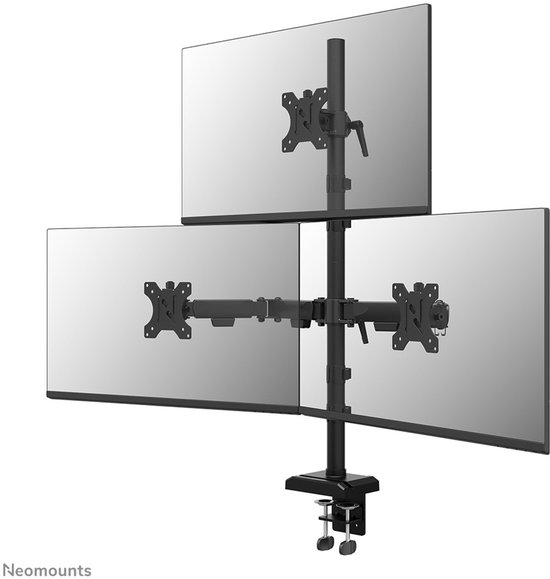 Neomounts NERO DS60-600BL2-1 Monitorarm Zwart