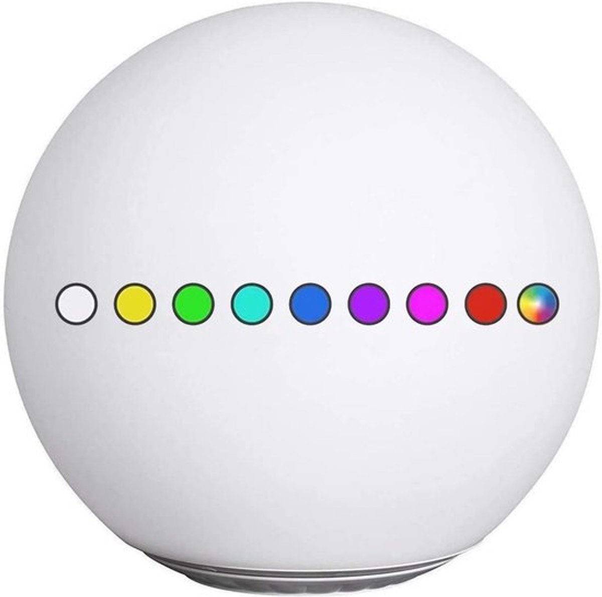 Buitenlamp op zonne-energie, waterdichte bollamp voor vijver en zwembad, drijvende RGB-lamp, Ø 30 cm