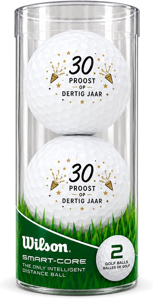 Wilson Golfballen 30 Jaar - Verjaardag Golf Cadeau - 2 stuks - Golfbal met Opdruk van Wilson — afbeelding 2