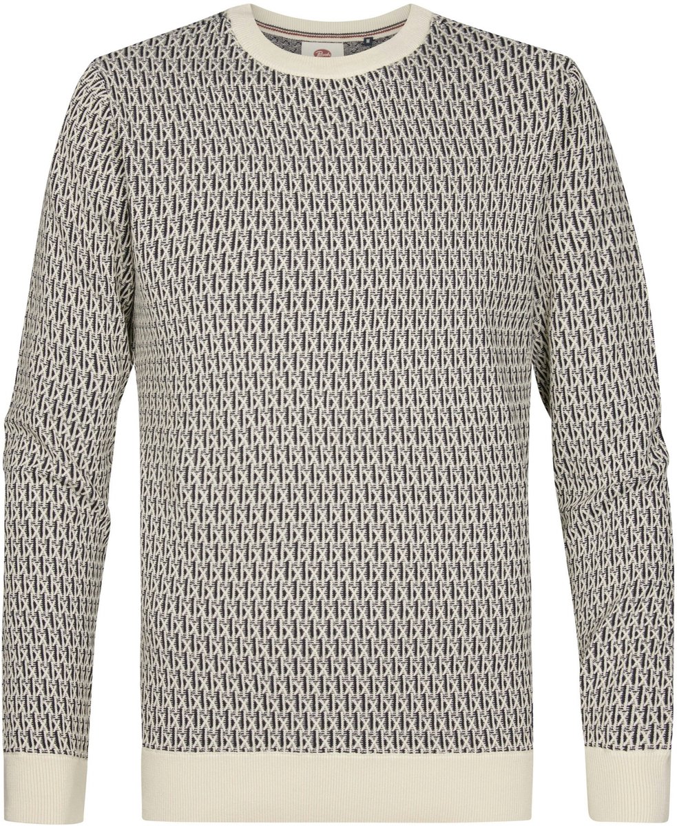 Petrol Industries - Heren sweater - Maat L - Mannen - Creme - katoen