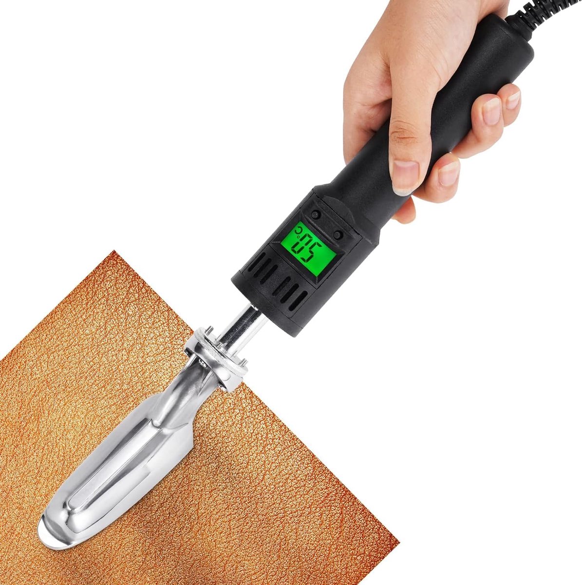 Mini strijkijzer voor knutselquilten, 220 V, temperatuurregelbaar, mini-lederen anti-rimpel, huishoudelijk strijkijzer voor leren kleding, naaien en schoenen (EU-stekker)