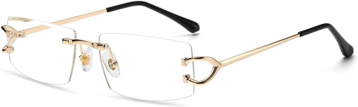 Zonnebril metaal mode zonnebril frameloze UV400 lens zonbescherming bril