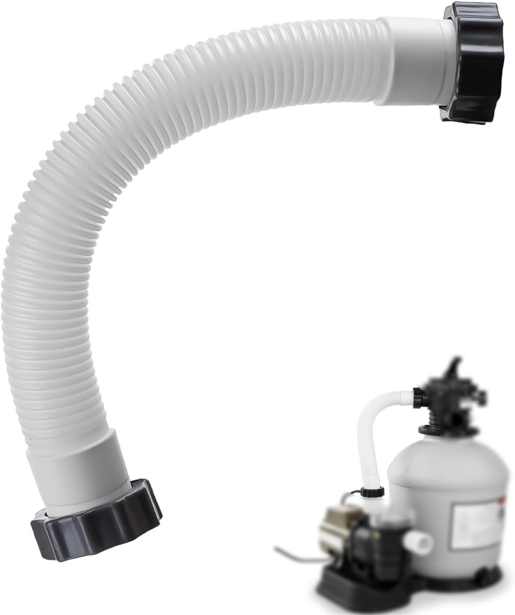 Slang 38 mm verbindingsslang voor zwembad-filterinstallatie 1,5 inch zwembadslang 38 mm kort 40 cm compatibel met Intex filterpomp 11388 11535 26371CA SF70110-2 SF60110-1