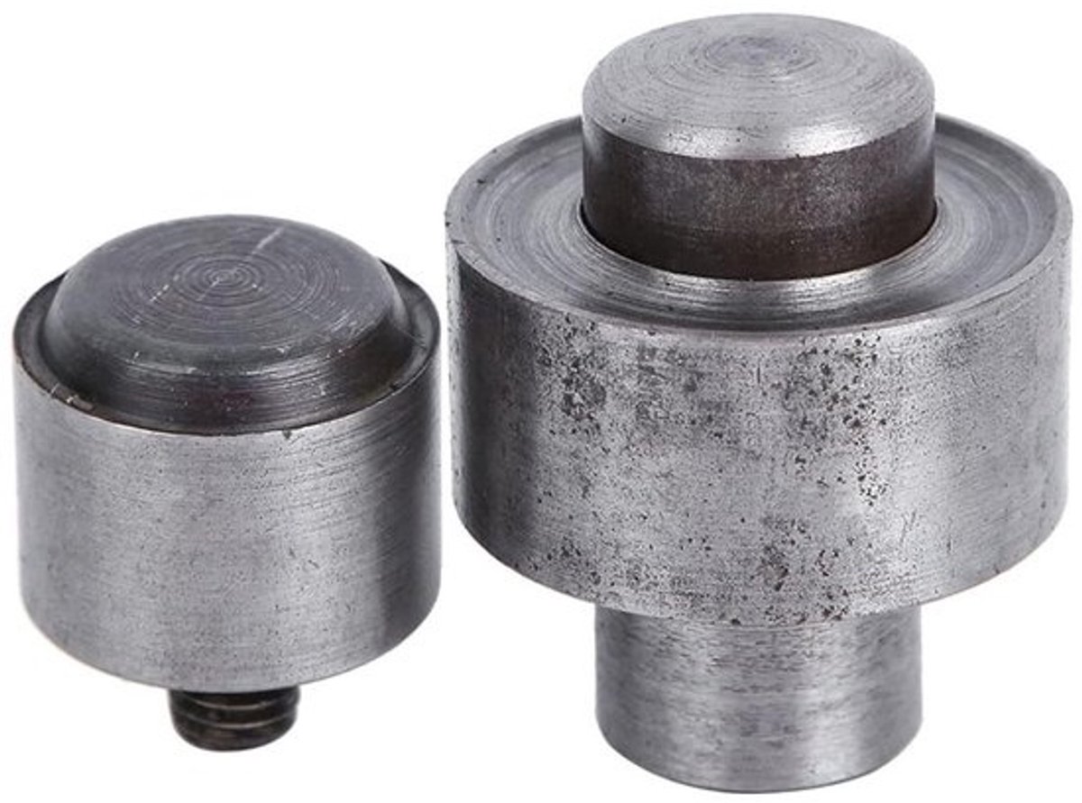 Oogjes Pers Tool - Klinknagel Tool - Leer Bewerken - Koolstofstaal Constructie - 20 mm - Metaal