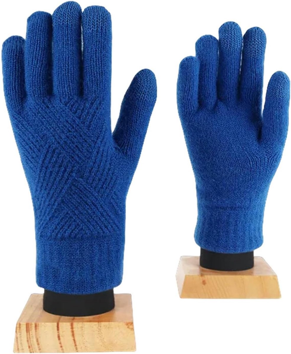 Gloves Winter Thermal Gloves For Men And Women, Cold-Proof Thickened Touchscreen Gloves Knitted Gloves