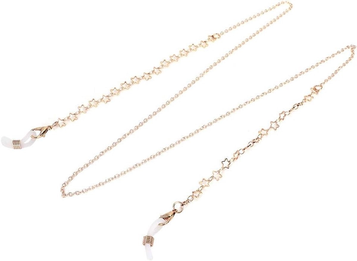 Moderne Zonnebrilketting Houder van Aluminium, Stijlvolle en Antislip Brilketting voor Zonnebrillen en Brillen