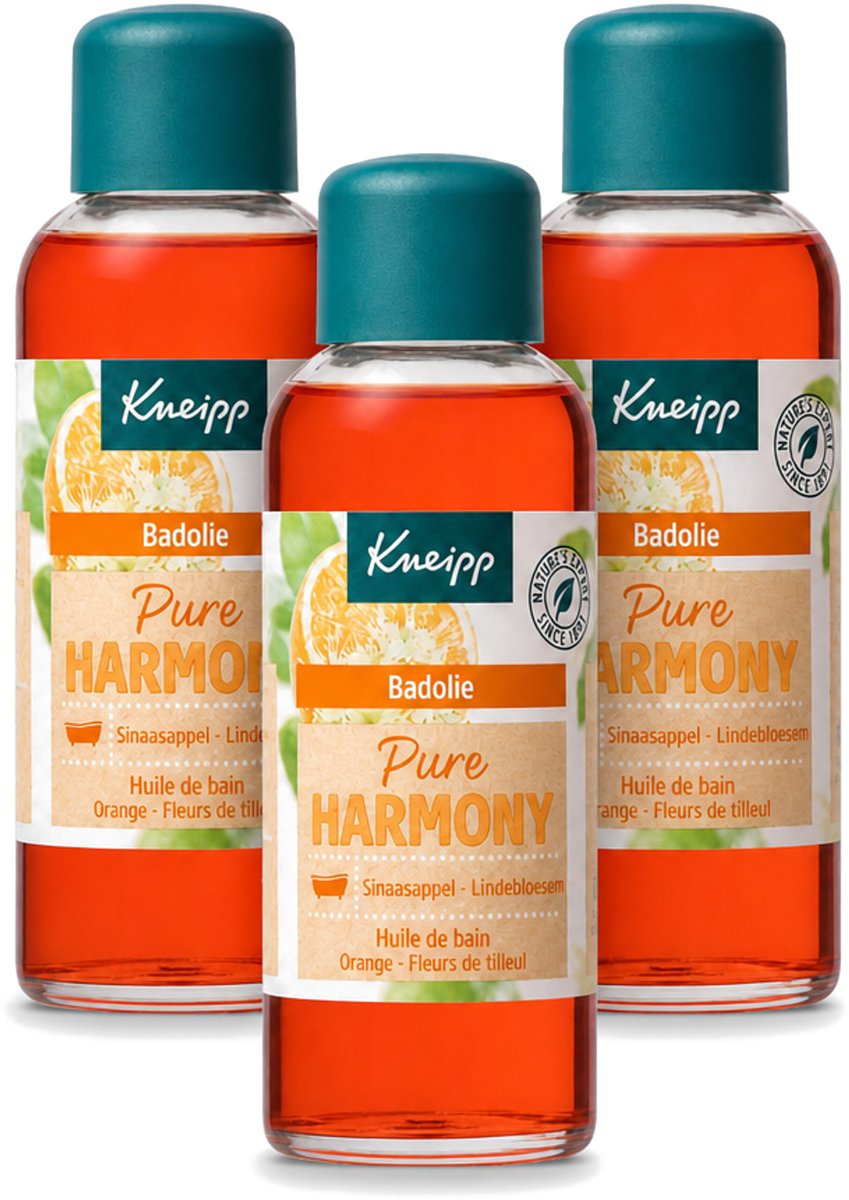 3 x Kneipp - Badolie - Oranje lindebloesem - 100 ml - Voordeelverpakking - 3 stuks