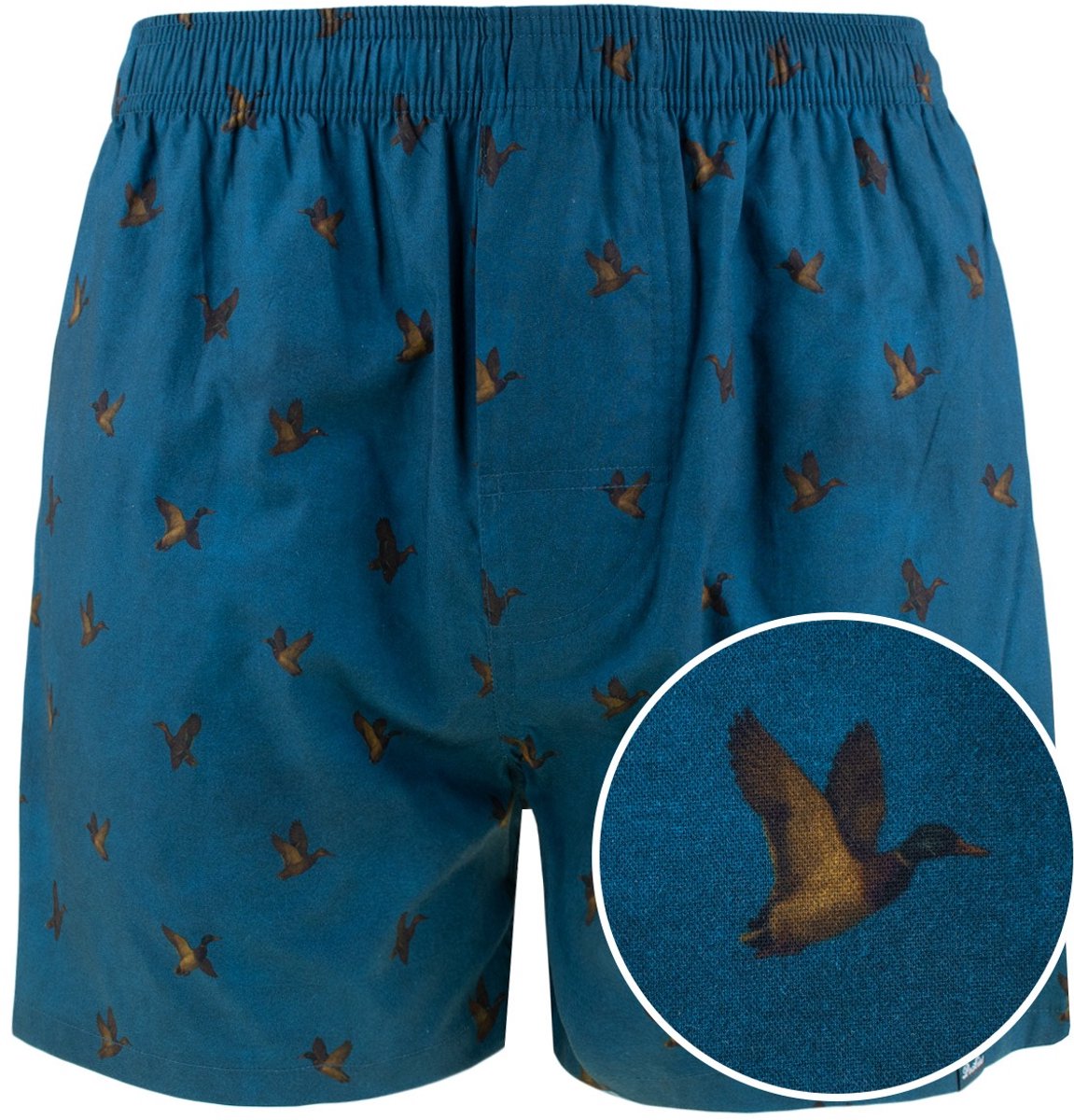 Pockies heren wijde boxershort duck blauw