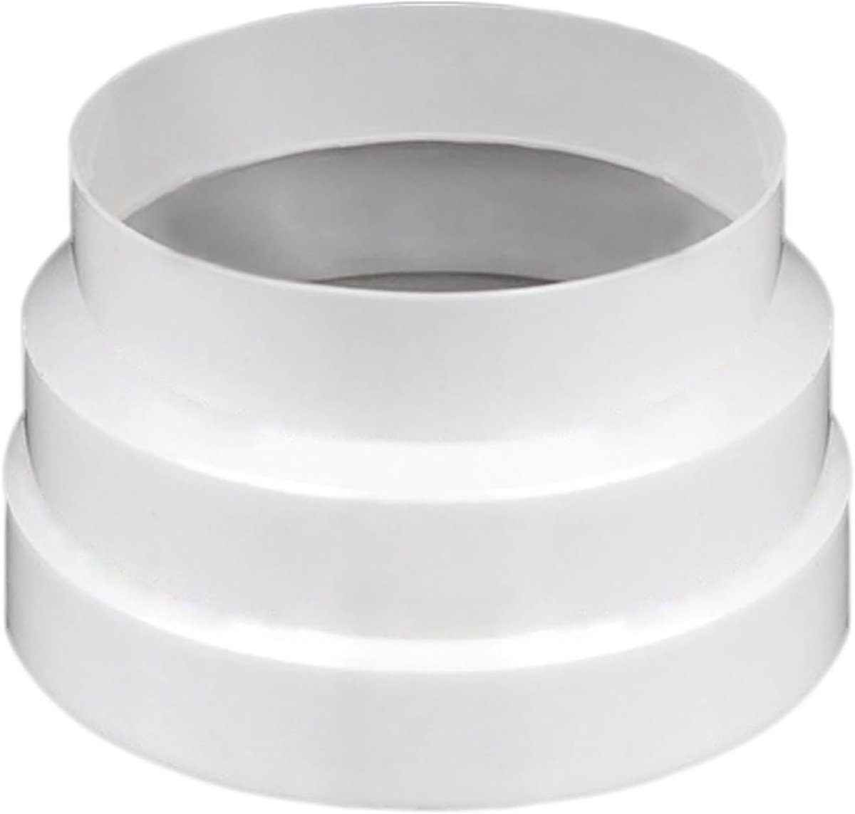 Reduzierverbinder verloopstuk voor ventilatiesysteem ventilatie ronde buis ventilatiekanaal, verloopstuk, ronde buis adapter voor afzuigkap (120mm tot 150mm)