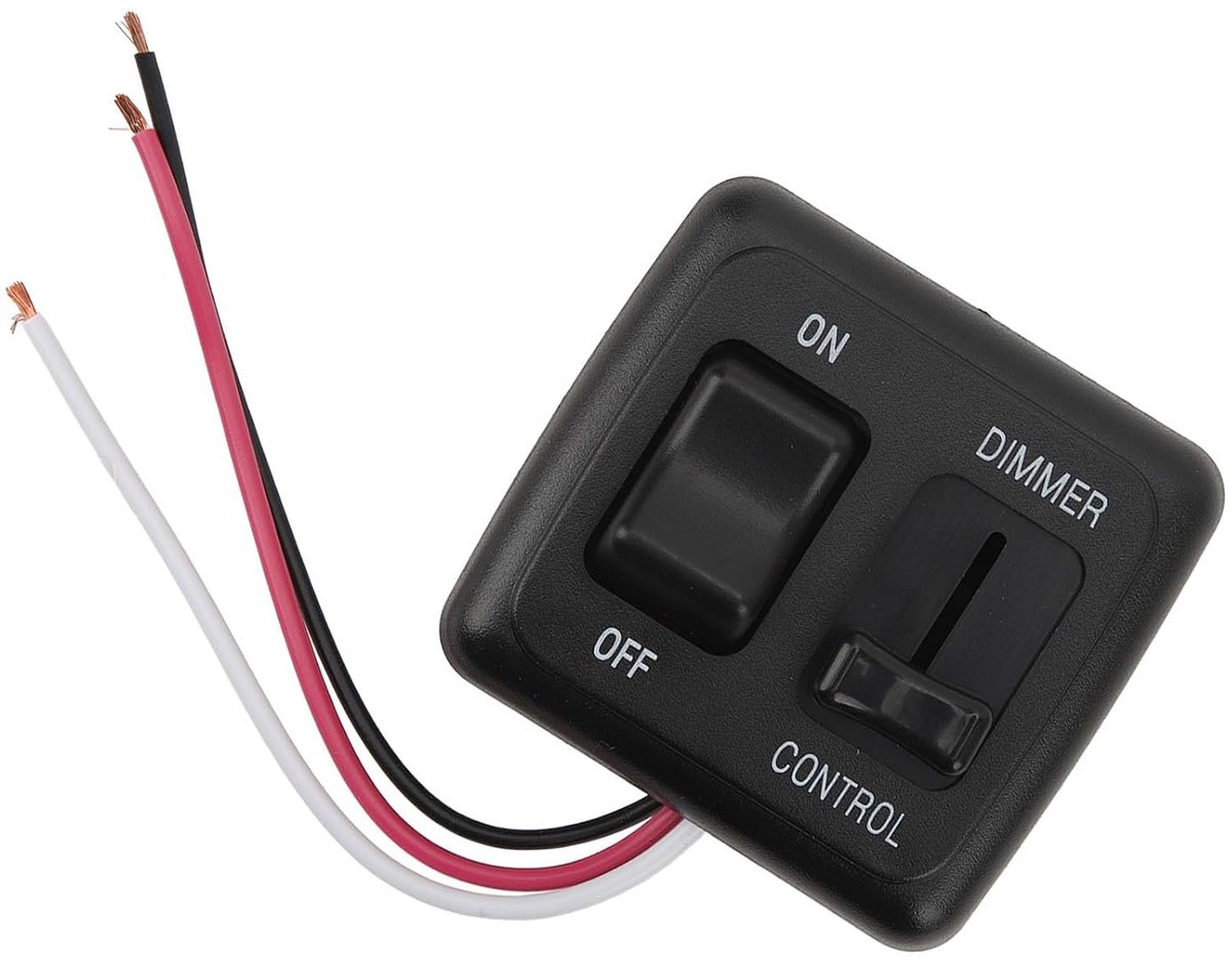 Led-lichtdimmer met geheugenfunctie, 12 V DC tuimelschakelaar voor halogeenlampen, eenvoudige installatie voor auto, bus