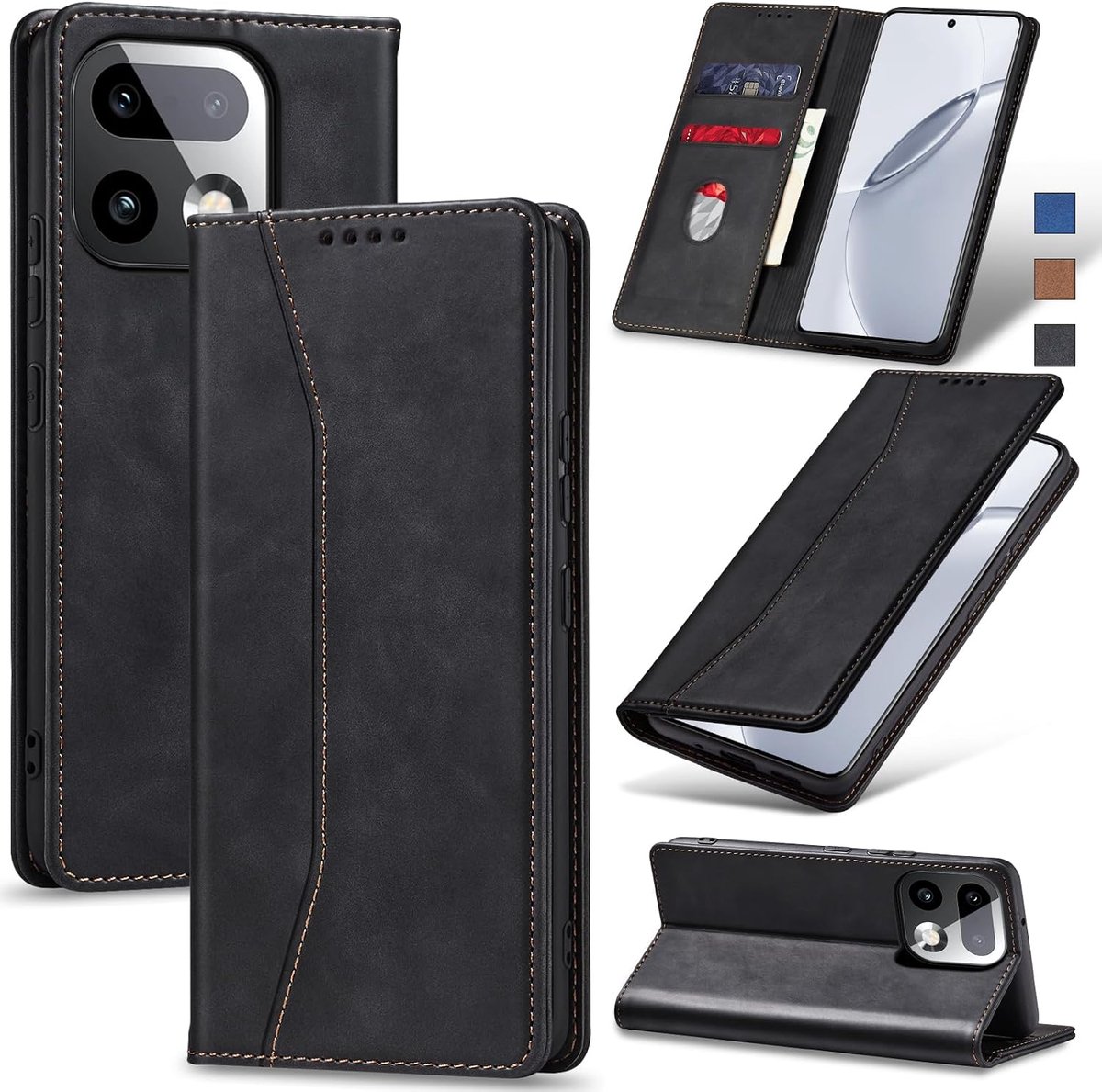 Hoesje voor Realme 16 Pro Plus,Zwart