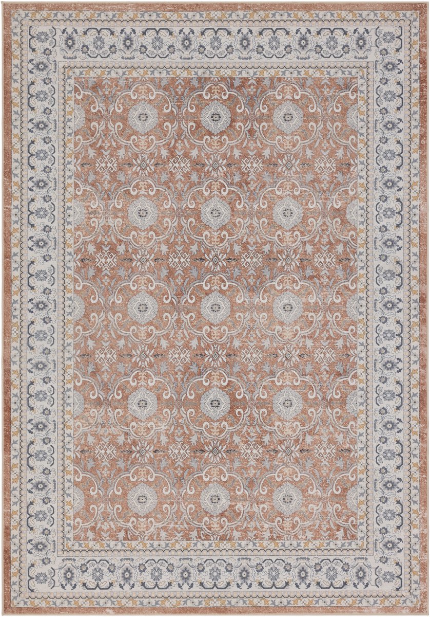 Vintage Vloerkleed Atlas 280x370 cm - Wasbaar Antislip Terracotta