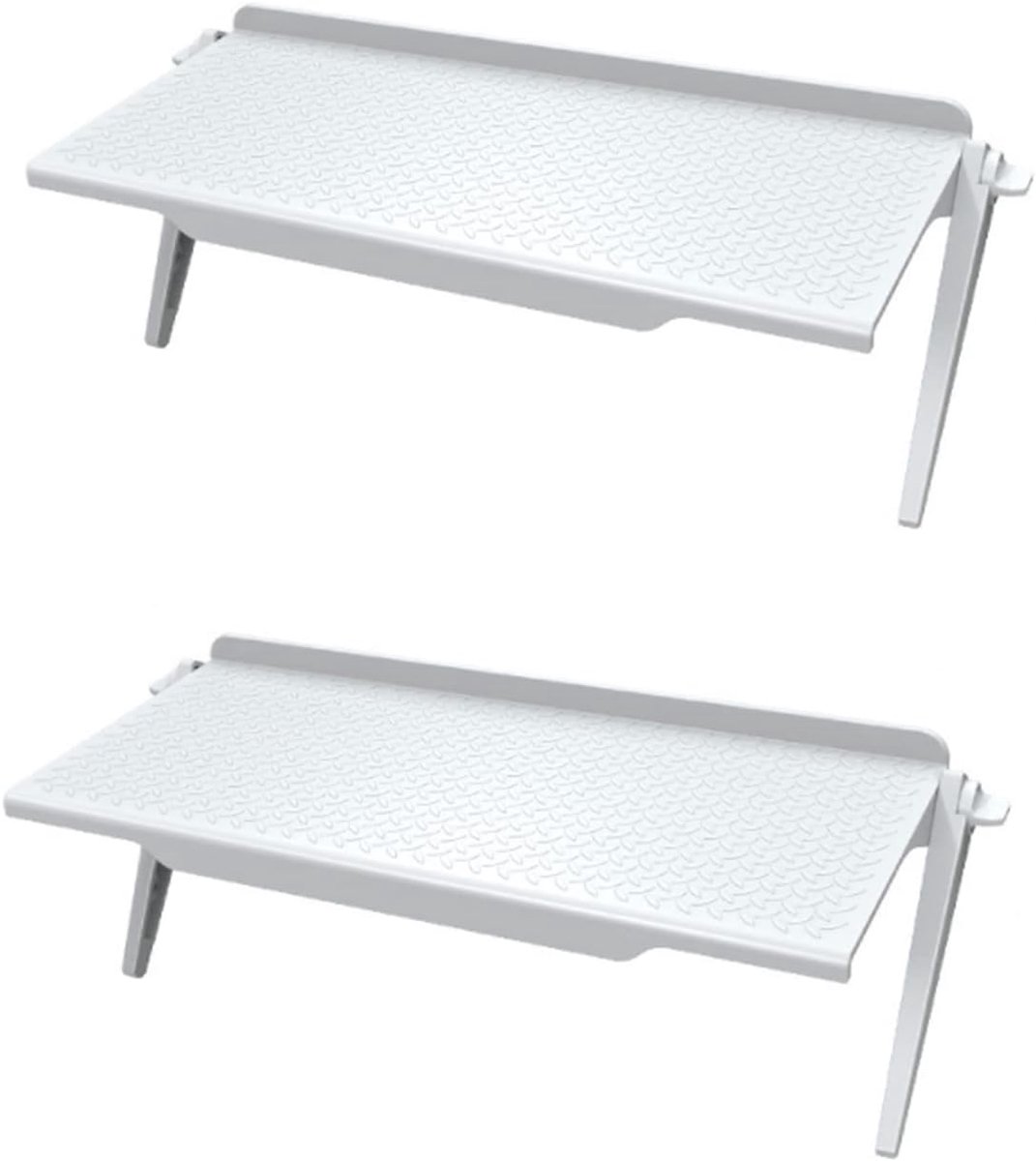 2 Stuks TV Top Shelf, Screen Top Shelf, Monitor plank, voor Flatscreen-Tv Computer Voorwerpen Opslaan en Ruimte Besparen