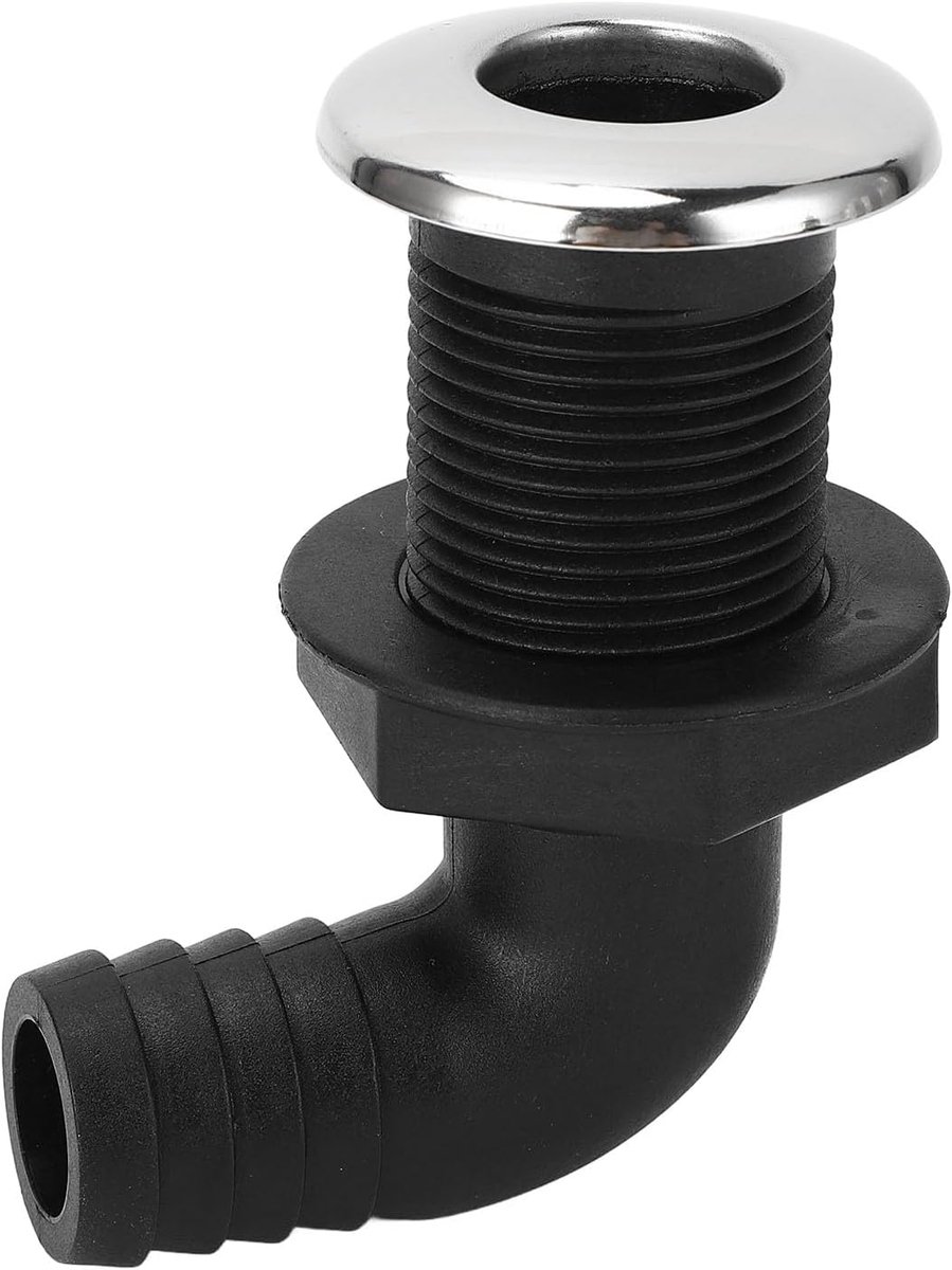 Duurzaam Lekvrij Zeejacht 25 mm Diameter 90 graden Buis, Hoogte : 96 mm / 3, 8 inch, Reserveonderdelen voor Boot, Jacht