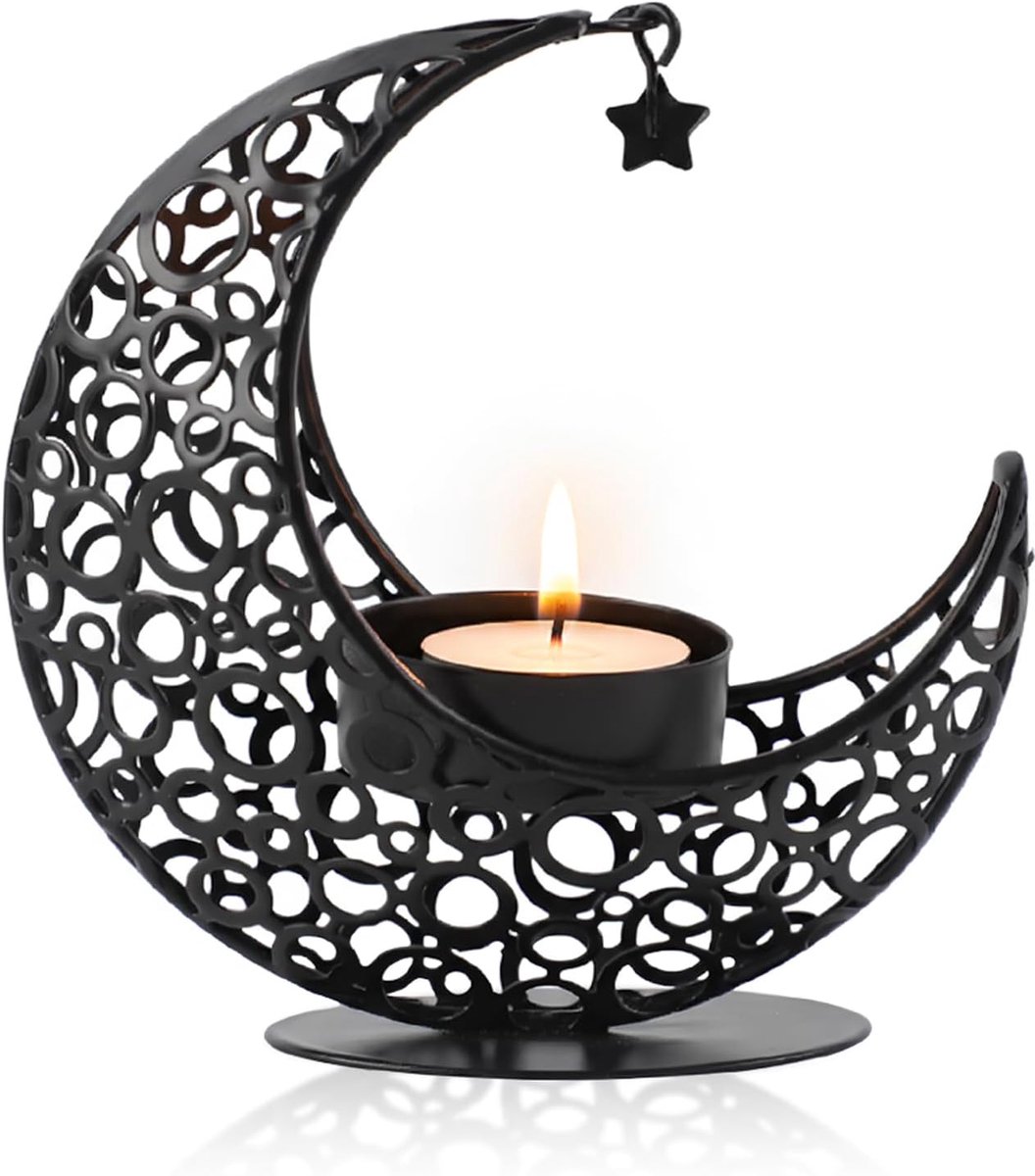 Kandelaar, kerstkaarsenstandaard, rok wijnglas cancle deur, voor staafkaarsen, gouden stok, Kerstmis, feest, slaapkamer, eettafel (zwarte maan)