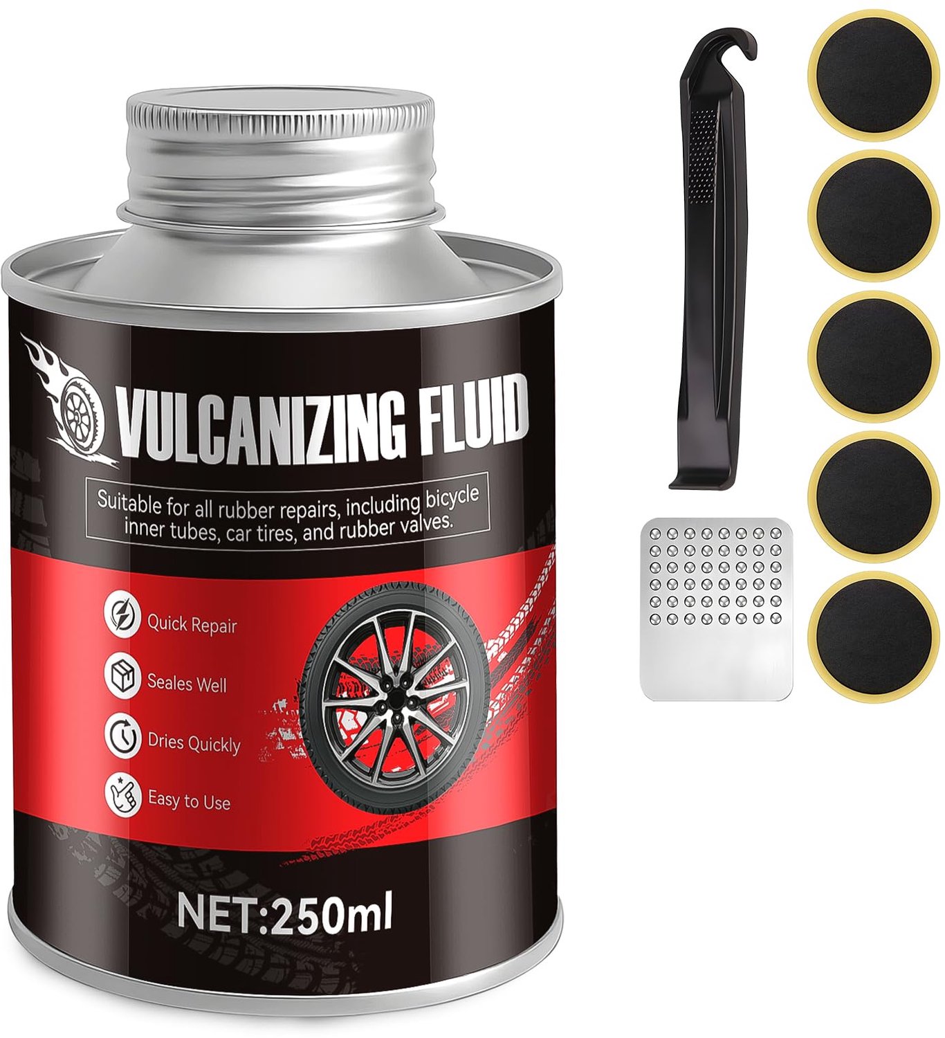Vulcaniserende Lijm voor Bandenreparatie, 250ml