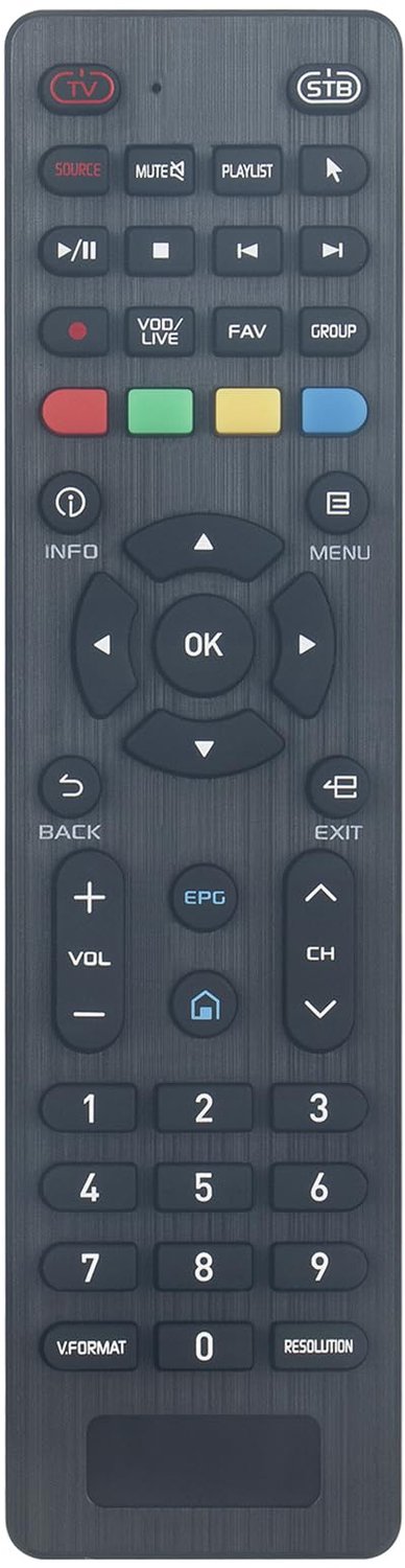 Vervangende Afstandsbediening voor 4K Android - Ergonomisch Ontwerp
