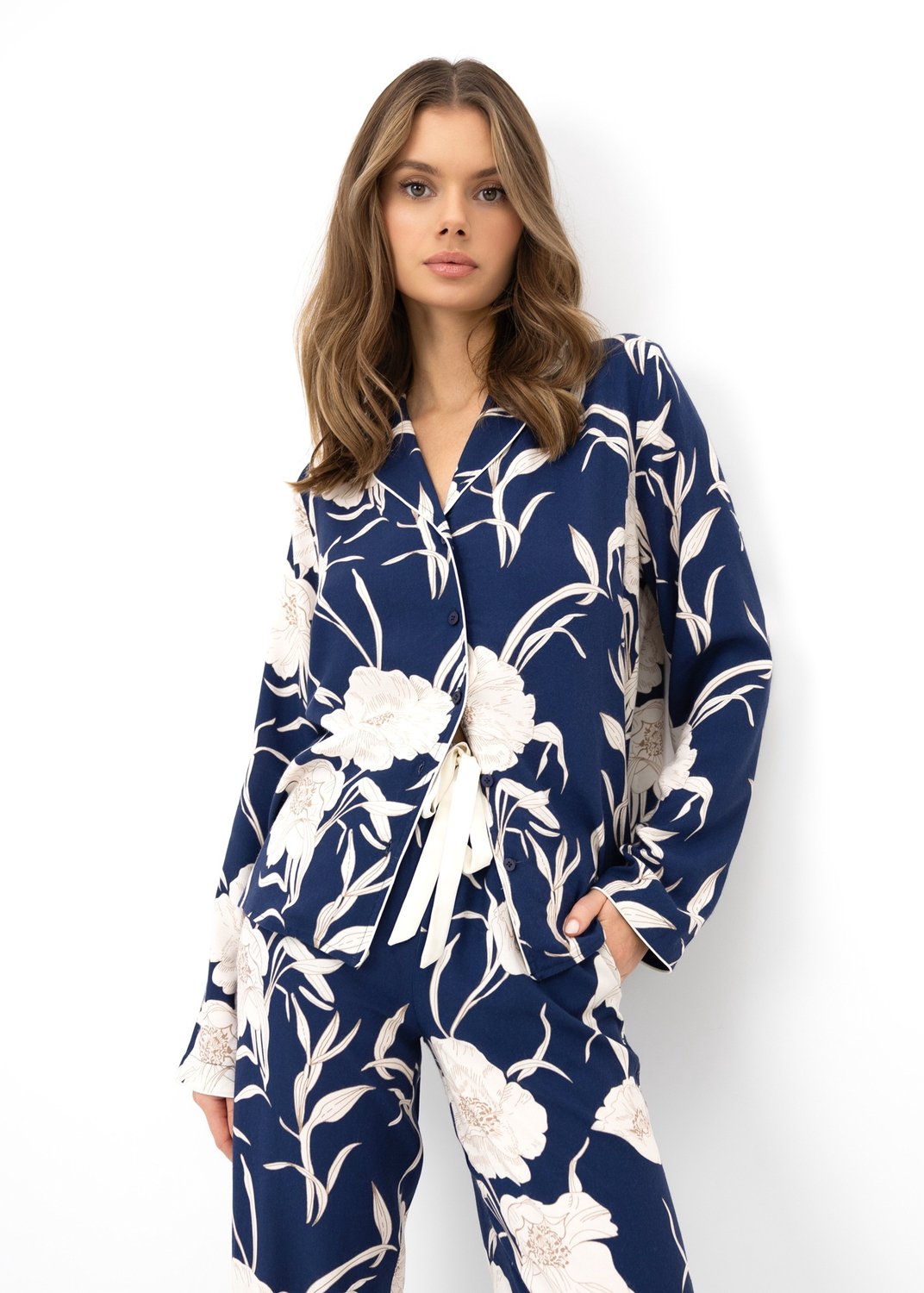 S& Sensis Sensis Viscose Pyjama Vaya Dames 40 / Donkerblauw
