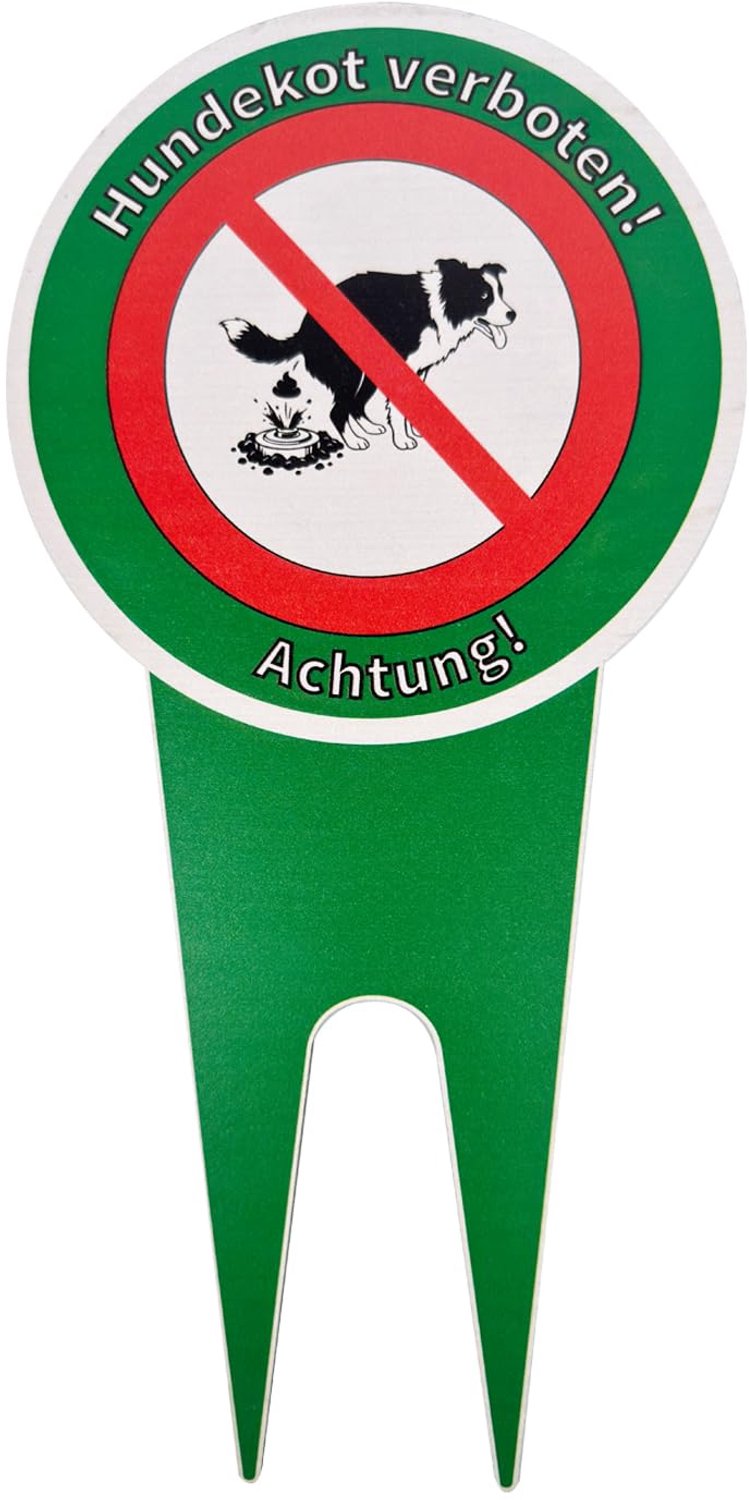 Waarschuwingsbord Geen Honden Toilet met Dubbelzijdige Print