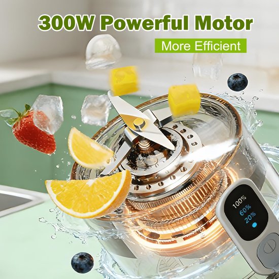 Elektrische Blender voor Smoothies met 300W Motor — afbeelding 2
