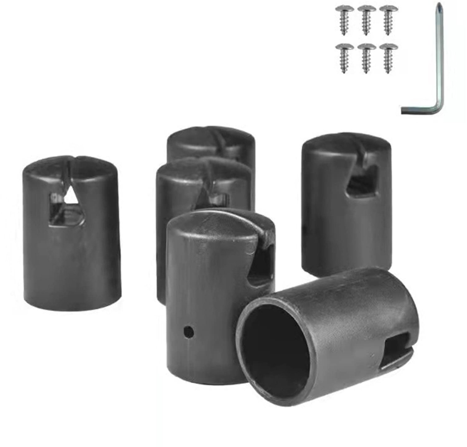 Trampoline Paal Kap Enclosures - 13 Stuks - Zwart