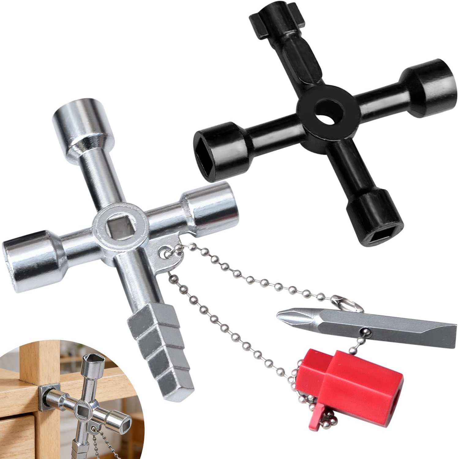 Set van 2 Universele Sleutels voor Controlekasten
