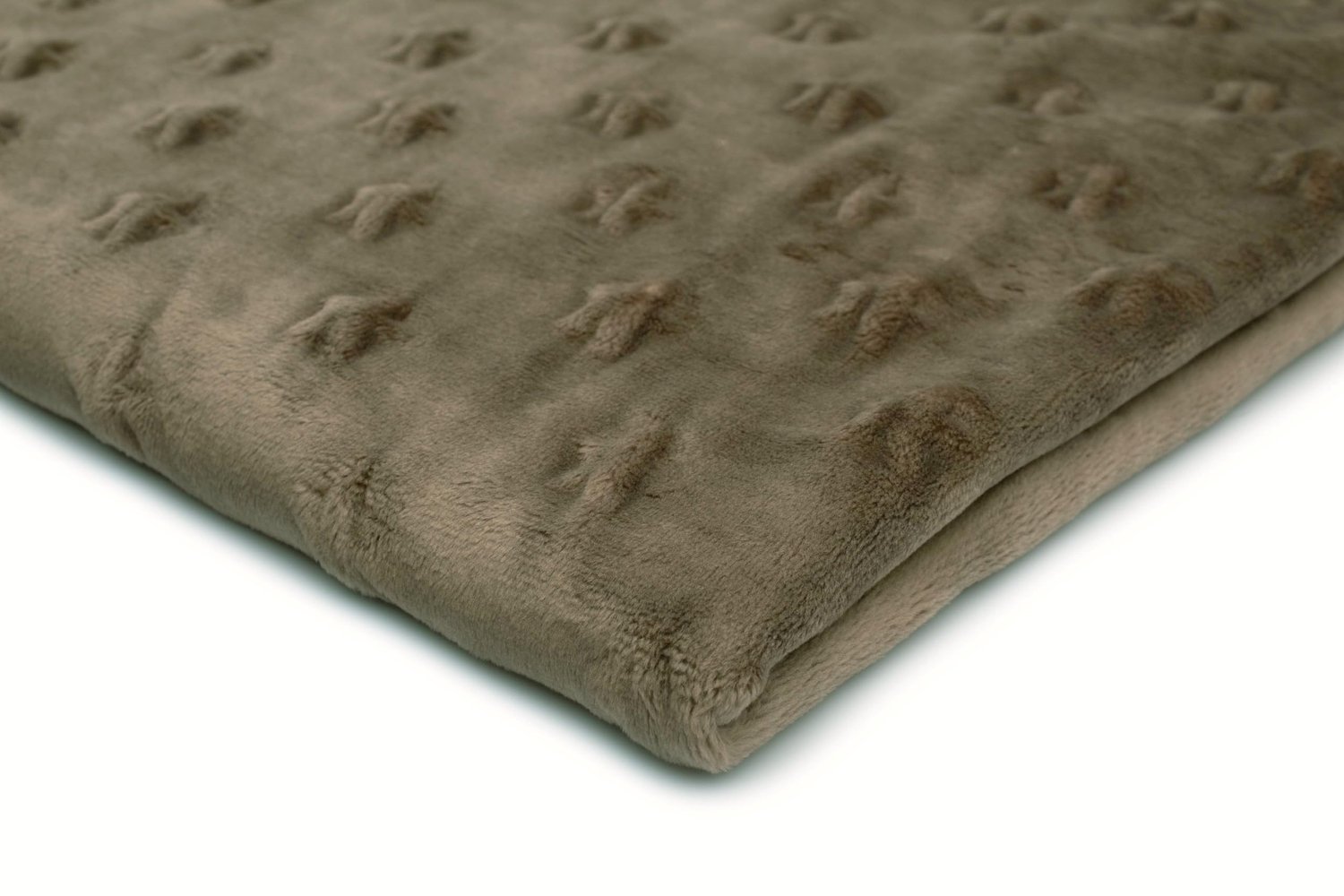 Fluffy Pluche Stof met Sterren 50x155cm - Cappuccino