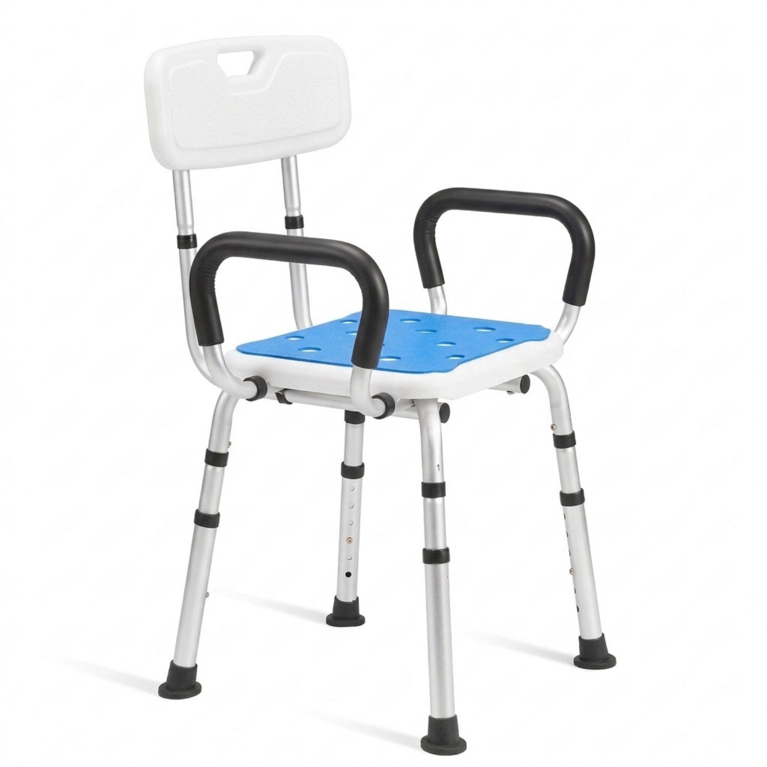Vantivo® Douchestoel - Douchekruk - Douchestoel Zonder Armleuning - Wit