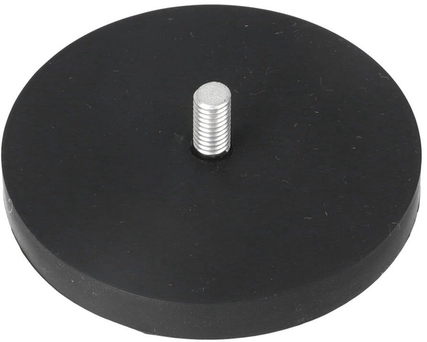 Neodymium Rubber Potmagneet Ø66 x 8,5 mm N40 draadstift M6