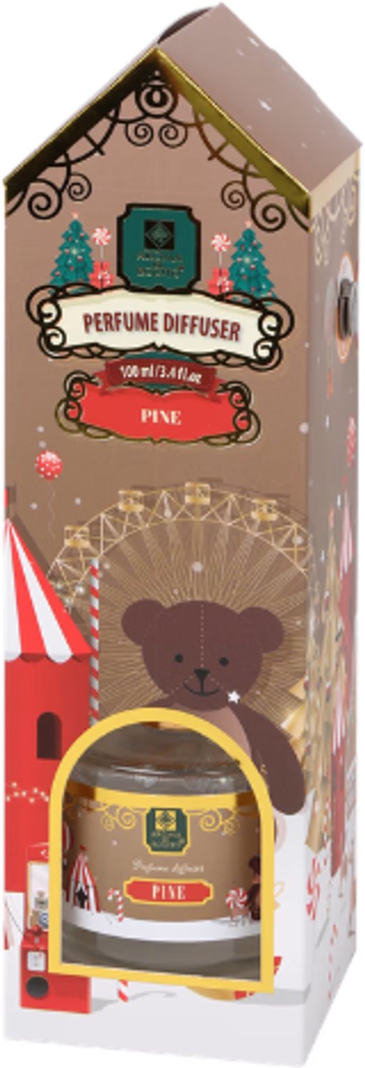 Aroma di rogito Kerst Geurstokjes Geschenk - Pine - 100ml | Dennengeur - Winter Geurdiffuser - Aroma di Rogito