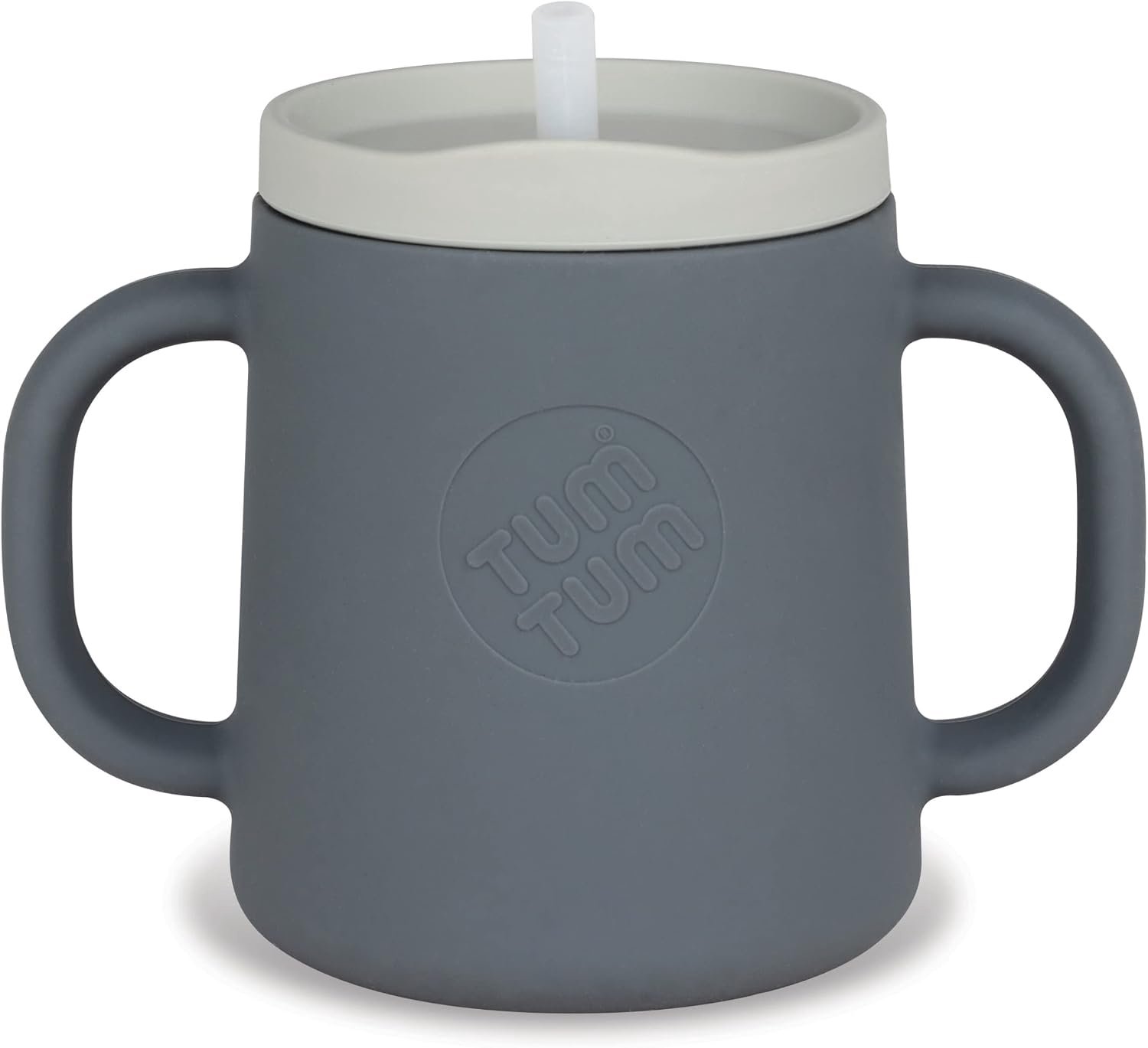 TUM TUM Leather cup for babies, designed by a nutrionist, 180 ml, grey