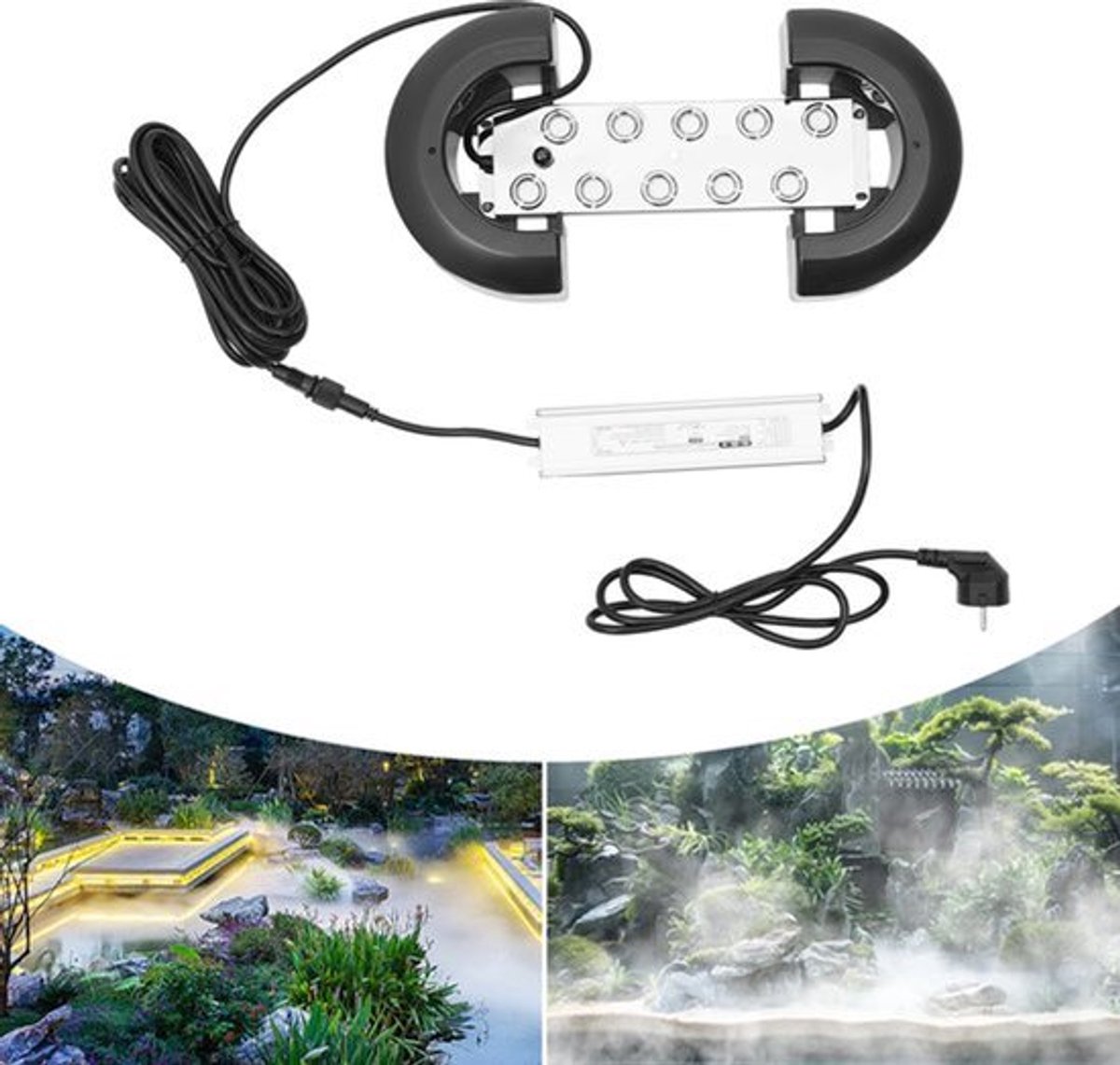 Mistmaker - Ultrasoonbevochtiger - 350 W - 7L/H - RVS - Voor Binnen En Buiten