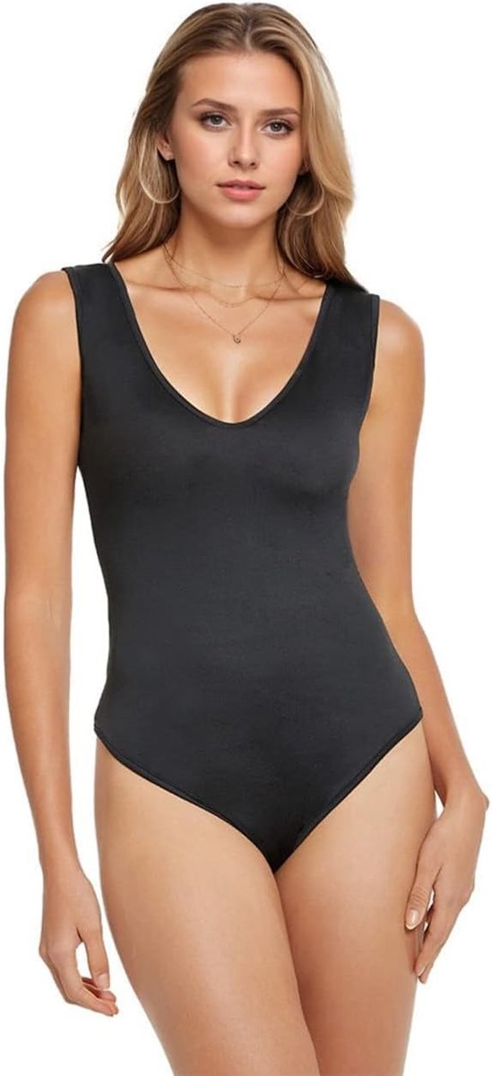 Stijlvolle Dames Jumpsuit zonder Mouwen met Diepe V-hals en Rugloze Ontwerp voor Feestjes en Casual Outfits