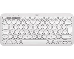 Logitech Pebble Keys 2 K380s - Draadloos Toetsenbord - Bluetooth - Azerty - Wit