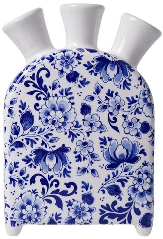 Heinen Delfts Blauw - Tulpenvaas Delfts blauw - Klok - Keramiek - 17 cm